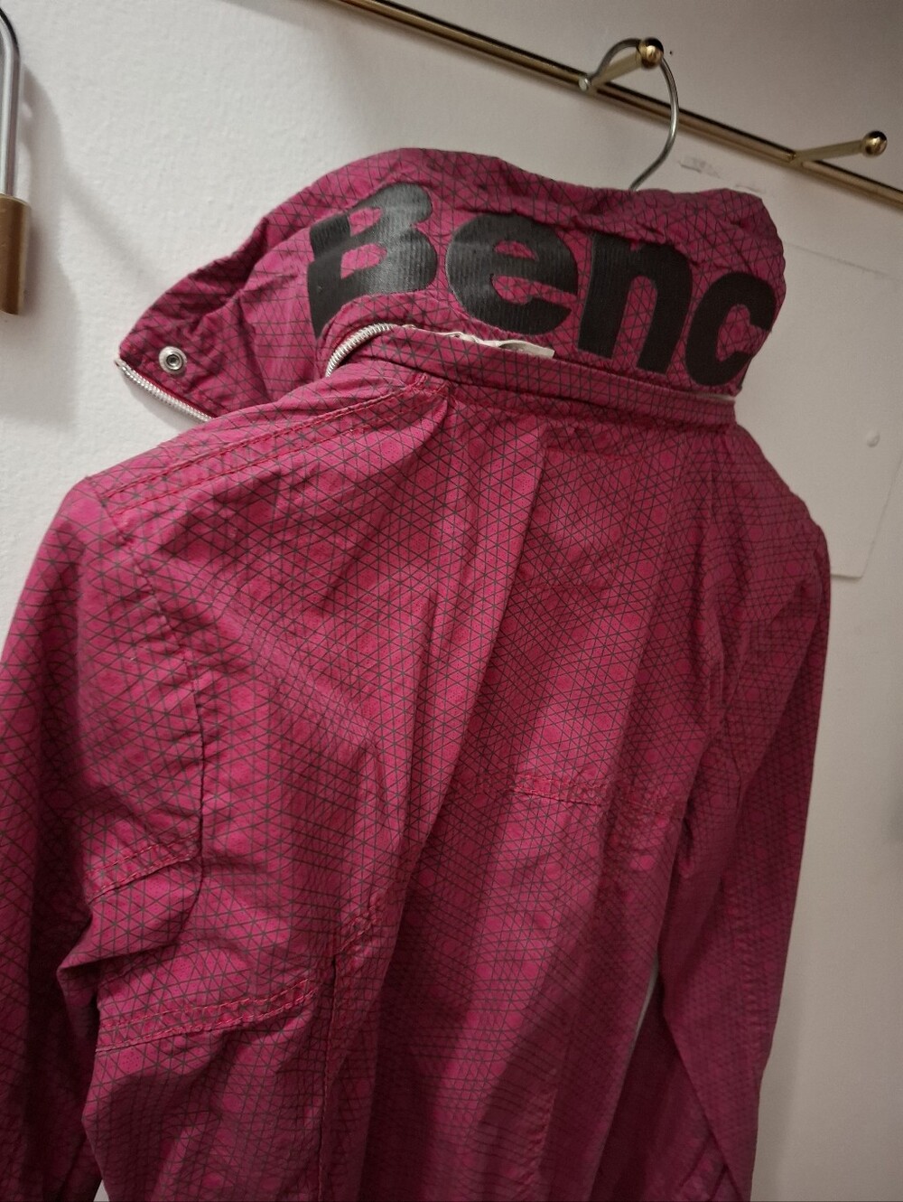 Bench Bright Pink Hooded Windbreaker